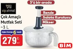 VİP AHMET ÇOK AMAÇLI MUTFAK SETİ 3 L